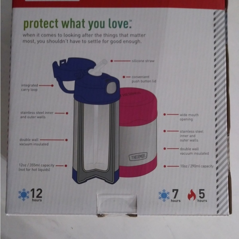 Thermos Pink Vacuum Insulated Food Storage & Hot-Cold beverages Set - Picture 2 of 2